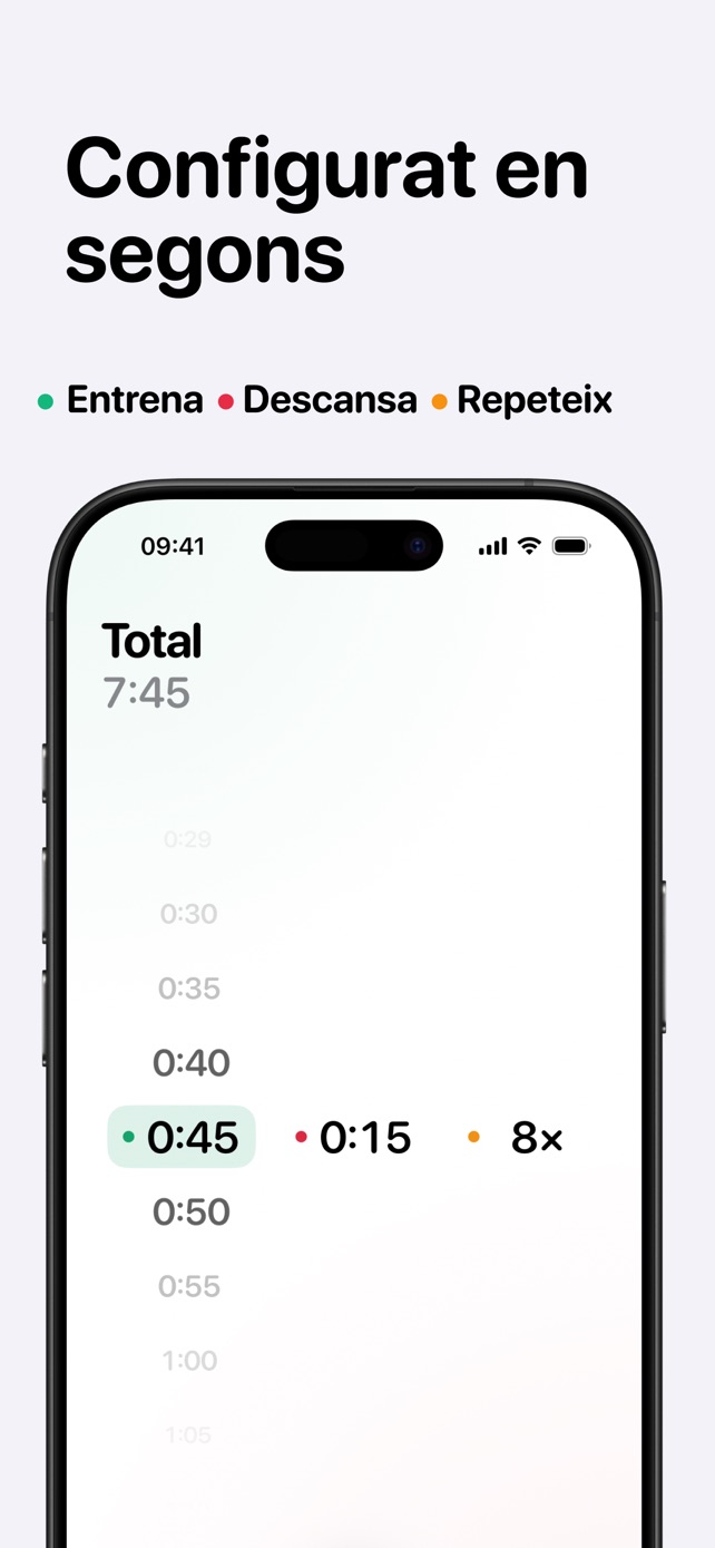 Configurat en segons