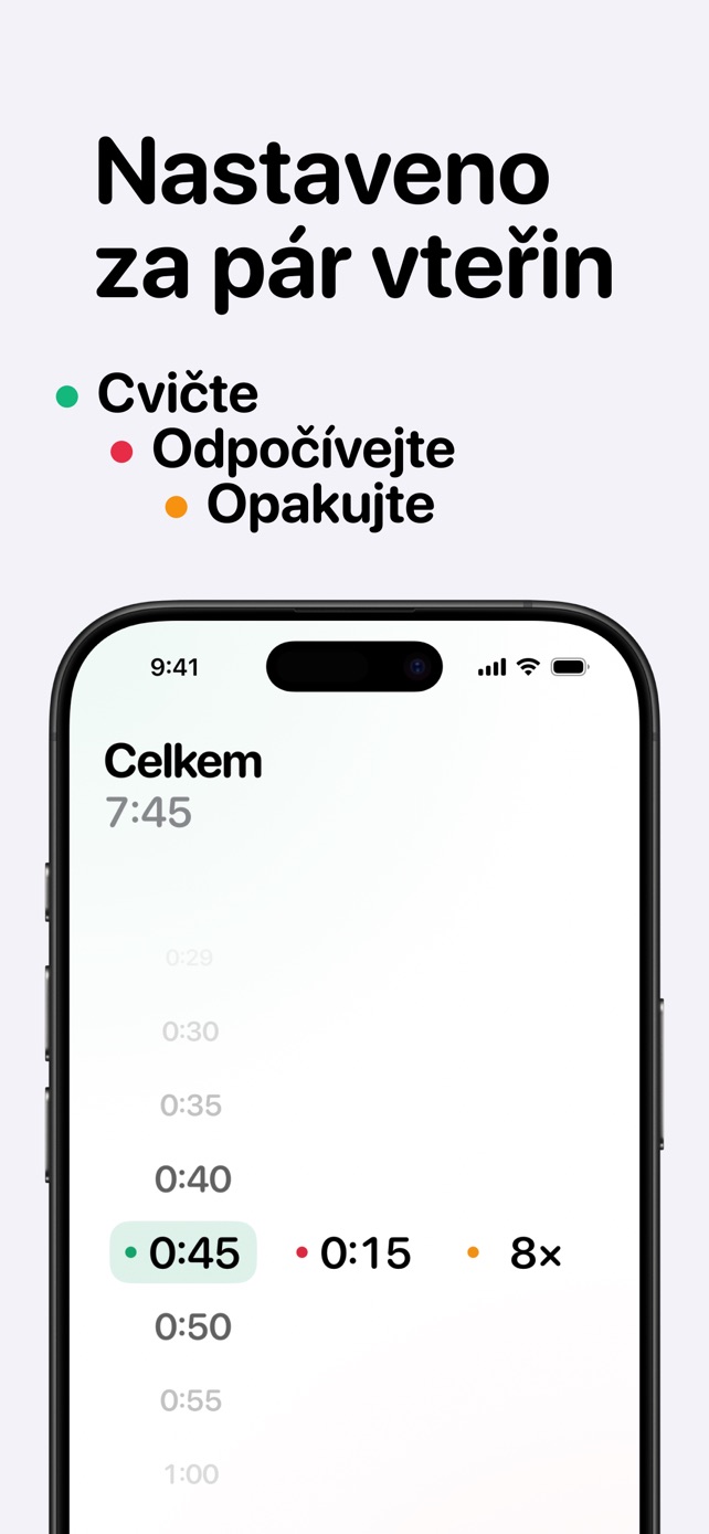 Nastaveno za pár vteřin