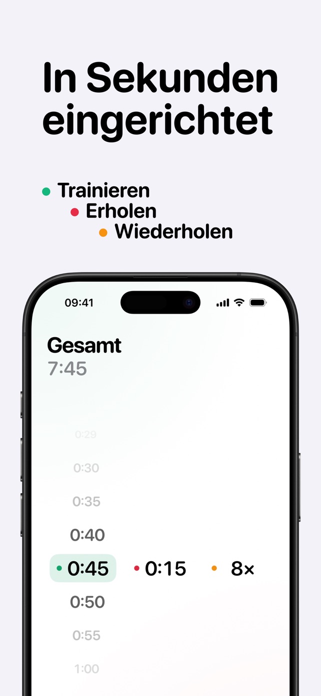 In Sekunden eingerichtet