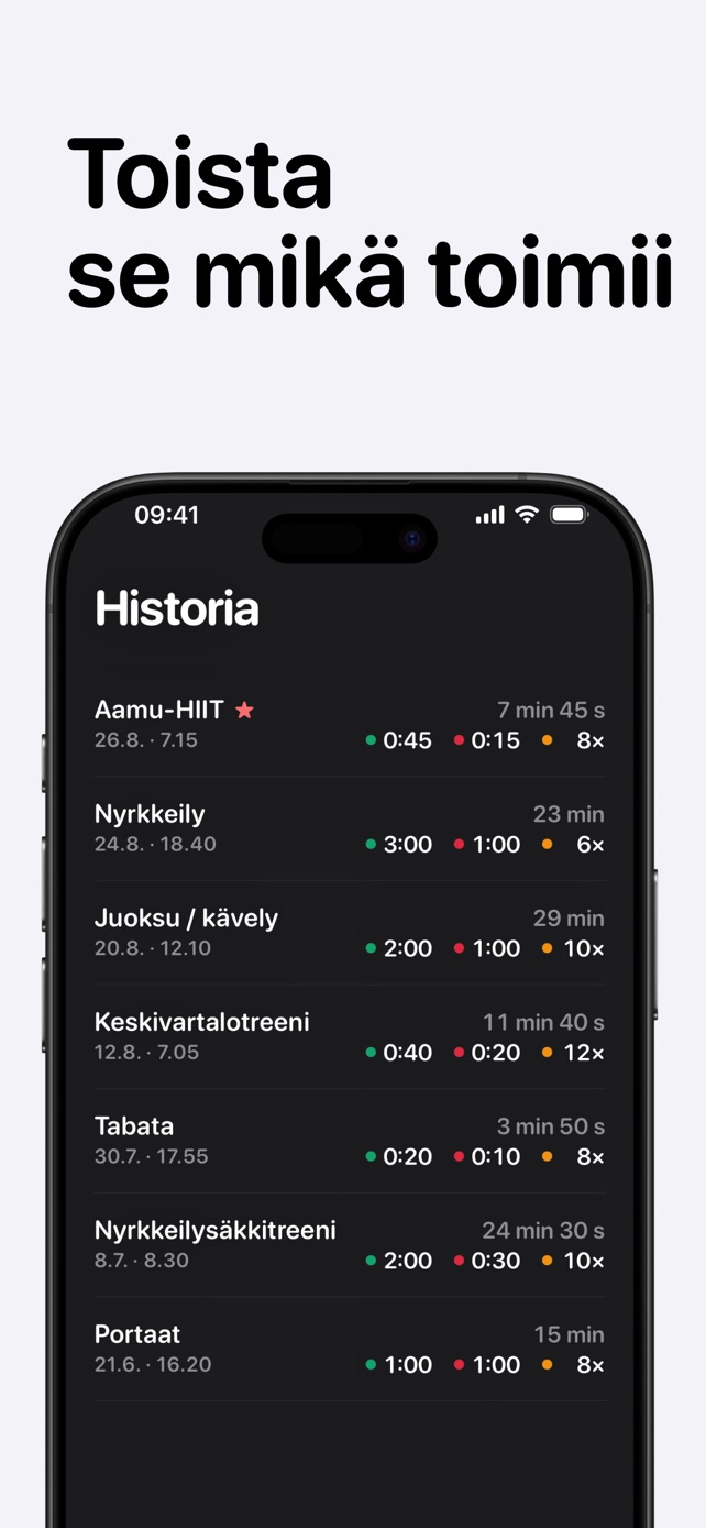 Toista se mikä toimii
