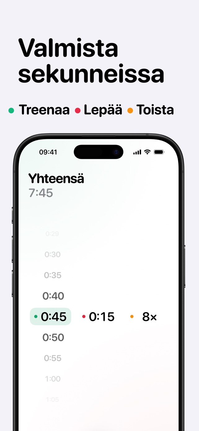 Valmista sekunneissa