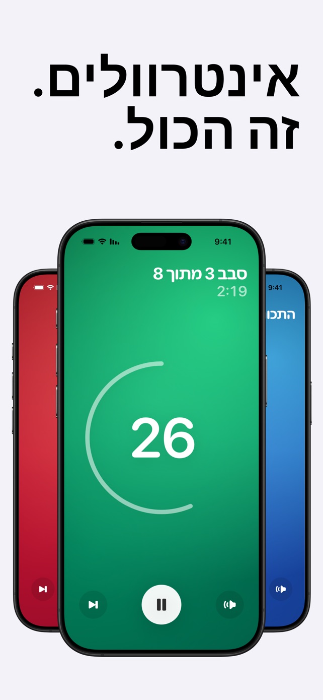 אינטרוולים. זה הכול.