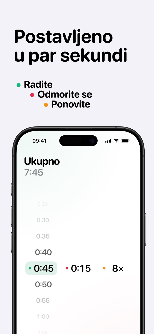 Postavljeno u par sekundi