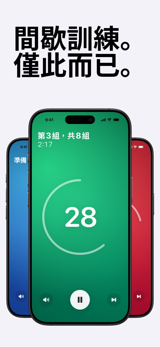 間歇訓練。 僅此而已。